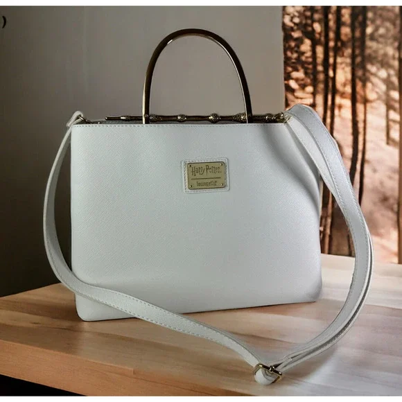 Loungefly ⚡️Harry Potter Deathly Hallows Elder Wand Crossbody Handbag Purse Bag - Picture 1 of 16